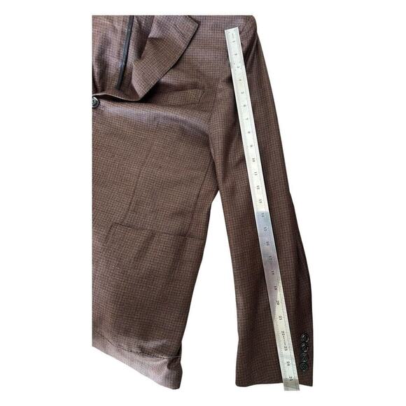 Ermenegildo Zegna Mil. Easy Lightweight Wool Sport Coat Brown Size 54 XL - Picture 9 of 11